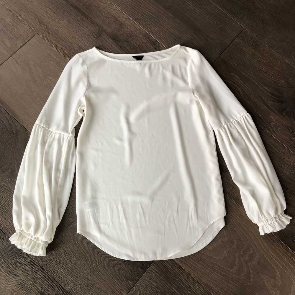 Ann Taylor Bubble Sleeve Top